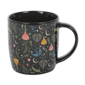 Cana din ceramica Midnight Bloom, capacitate, 350ml - Img 3