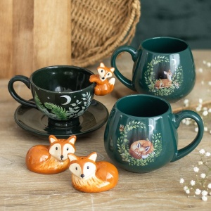 Cana rotunda din ceramica Fawn and Friends - Vulpe, capacitate, 500ml - Img 5