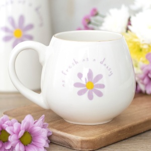 Cana rotunda din ceramica Fresh as a Daisy, capacitate, 500ml - Img 6