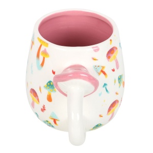 Cana rotunda din ceramica Funky Fungi, capacitate, 500ml - Img 4