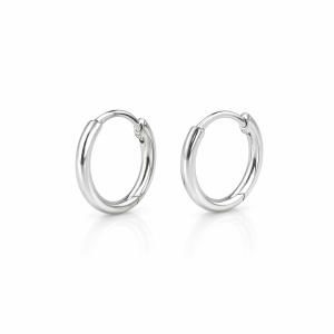 Cercei creole argint 925, diametru 8 mm – cercei rotunzi mici
