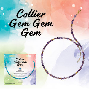 Colier elastic din sfere de piatra semipretioasa Onix, talisman pentru Protectie 40 cm - Img 2