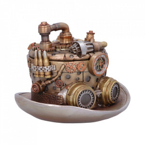 Cutie bijuterii steampunk Cogwork Hatter 14.5 cm - Img 3