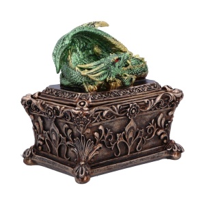 Cutie pentru bijuterii cu dragon Gardianul Comorii, 13 cm - Img 4