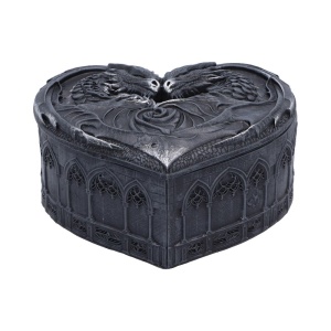 Cutie pentru bijuterii dragoni Dark Heart – decor gotic fantasy ( 6.8 cm )