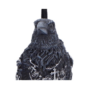 Decoratiune cu agatatoare corb Last Omen – decor gotic fantasy, 7 cm - Img 4