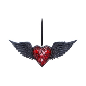 Decoratiune suspendata Black Winged Heart - House of Obscura - Img 2