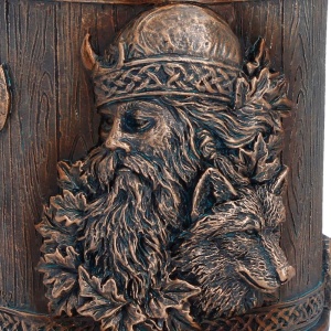 Halba finisaj bronz Viking Valhalla,11.7 cm, cupa din inox - Img 5