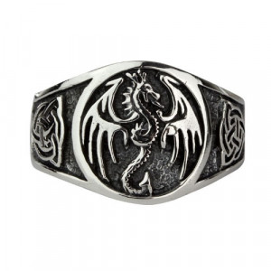 Inel argint Dragon 1.4cm - Img 1