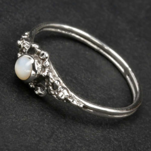 Inel argint Ornament cu Sidef 2mm - Img 4