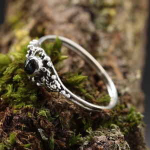 Inel argint Ornament Onix 2mm