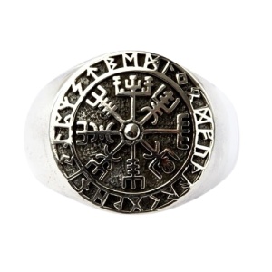 Inel Vegvisir din inox etNox - Ghidare si protectie - Img 2