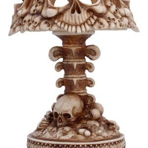 Lampa LED Craniu cu Oase – decor gotic fantasy iluminat, 22.6 cm - Img 5
