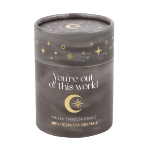 Lumanare cu bucatele de piatra semipretioasa Ochi de tigru - You're out of this world' - Img 5