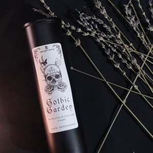Lumanare ritualica Gothic Garden pentru purificare, salvie si menta – Ancient Witch - Img 5