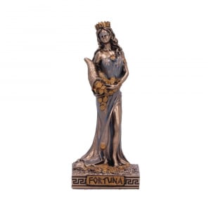 Mini statueta mitologica zeita norocului Fortuna 9 cm