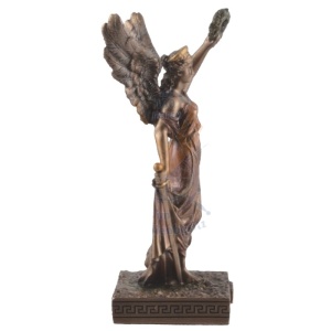 Mini statueta rasina, mitologia greaca, zeita victoriei, Nyke 10cm - Img 2
