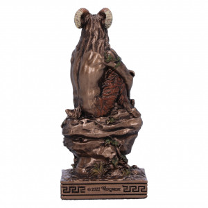 Mini statueta zeul grec Pan cu naiul in mana, 8.3 cm - Img 3