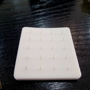 O bucata cercel piercing pentru nas din argint cu zirconiu 1,2 mm - Img 3