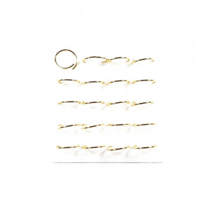 O bucata cercel piercing pentru nas din argint placat cu aur Creola Simpla 10 mm