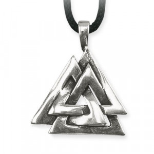 Pandantiv argint simbol viking Nodul Wotan 2.5cm - Img 1