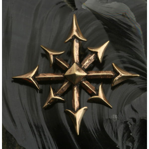 Pandantiv bronz Pentagrama Haosului Chaosagram 4cm
