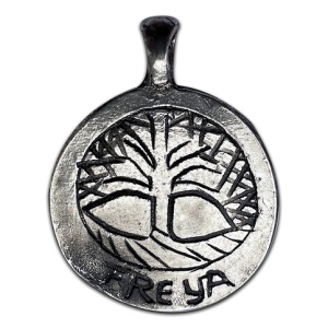 Pandantiv cu lantisor Goddess Coins - Freya – Talisman pentru Iubire, 2.5cm - Img 2