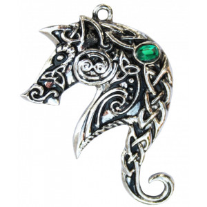 Pandantiv cu lantisor Lyonesse, placat cu argint, 4.3 cm