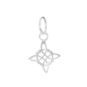 Pandantiv din argint Nodul Vrajitoarelor, 1cm, talisman pentru protectie