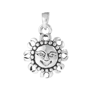 Pandantiv din argint Soare Vesel 1.6 cm