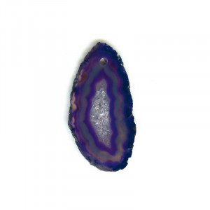 Pandantiv piatra semipretioasa Agata Violet, 5 cm - Img 1