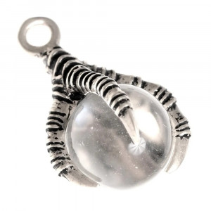 Pandantiv viking din bronz placat cu argint Gheara Dragonului - Img 2