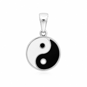 Pandantiv Yin Yang din inox 304 – echilibru, armonie si dualitate