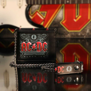 Portofel barbati cu lant AC/DC - Black Ice 11 cm - Img 7
