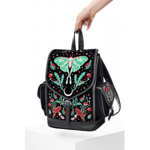 Rucsac din catifea cu broderie Echinoctiul de Toamna