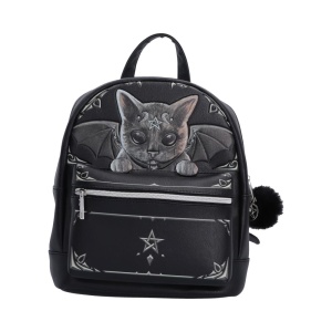 Rucsac gotic Malpuss cu pisica si pentagrama - Cult Cuties