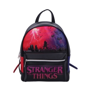 Rucsac mic negru din piele ecologica Stranger Things - The Upside Down