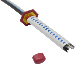 Sabie decorativa cu led katana Demon Slayer - Giyu Tomioka 98 cm - Img 3
