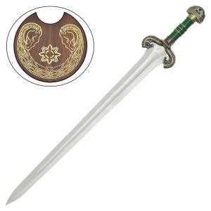 Sabie decorativa cu suport Stapanul Inelelor - Théodred 95cm - Img 5