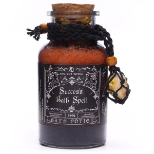 Sare de Baie Ancient Witch cu Pandantiv Citrin – Succes, 240 g