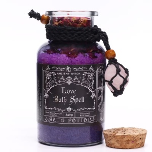 Sare de Baie Ancient Witch cu Pandantiv Cuart Roz – Iubire - Img 5
