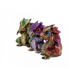 Set 3 statuete Trei dragonei intelepti 9 cm - Img 2