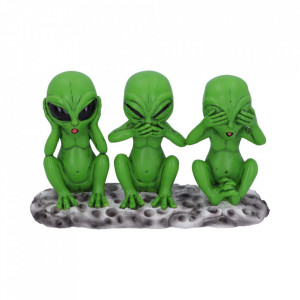 Set 3 statuete Trei Martieni intelepti 16 cm