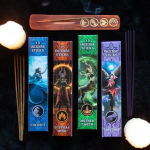Set cadou de betisoare de tamaie cu suport Elemental Anne Stokes - Img 2