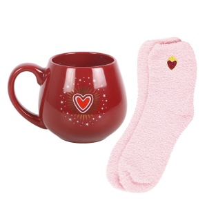 Set cana si sosete pufoase Sacred heart, capacitate 500ml - Img 3