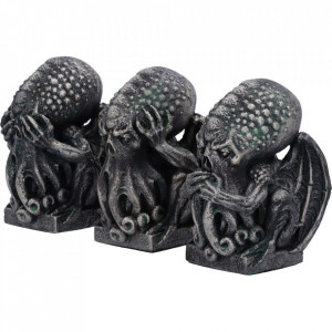 Set statuete Trei monstri marini intelepti Cthulhu 7.6cm - Img 6
