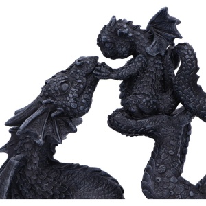 Statueta dragon cu pui Drakaina si Dragonling 22cm - Img 5