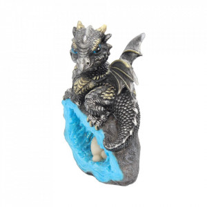 Statueta dragon Gardianul cuibului - albastru 13 cm - Img 2