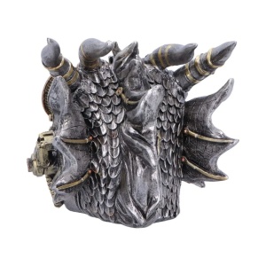 Statueta dragon Masked Sentinel – decor steampunk collector 14 cm - Img 4