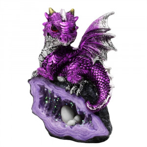 Statueta dragonel Aripi Purpurii, 13cm